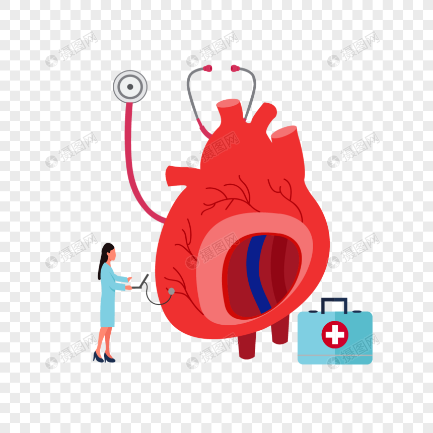 世界心脏日矢量心脏科医生图片