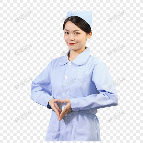 护士呵护手势图片