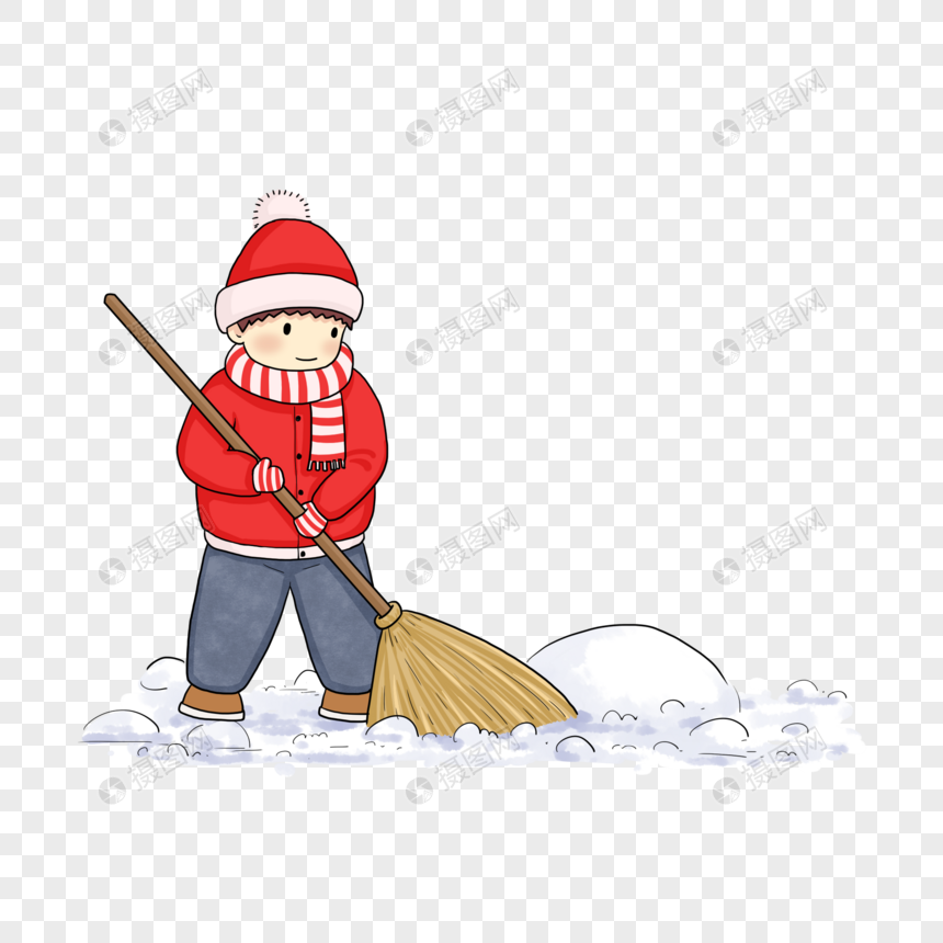 冬季扫雪