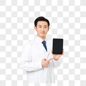 医生看平板电脑图片