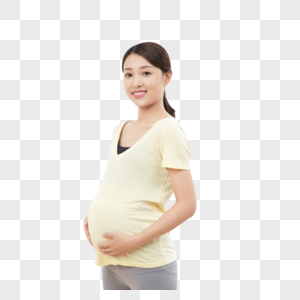 居家孕妇做幸福女人元素高清图片