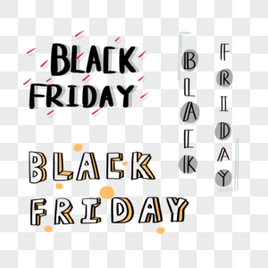 黑色星期五英文字体