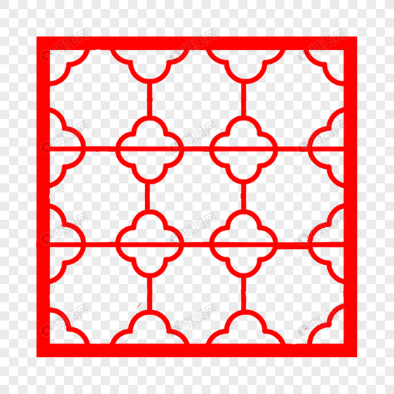 红色窗户框图片