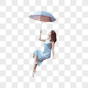 撑伞女性形象图片