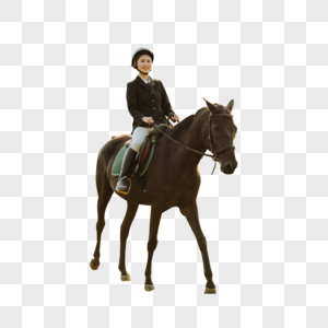 年轻女子骑马高清图片
