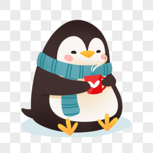 冬季企鹅卡通可爱企鹅高清图片