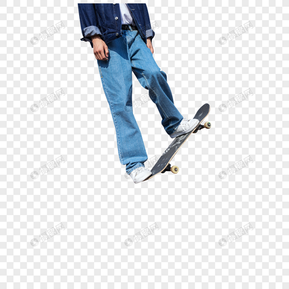玩滑板的男性形象图片