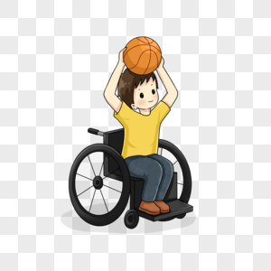 打篮球的残疾人高清图片