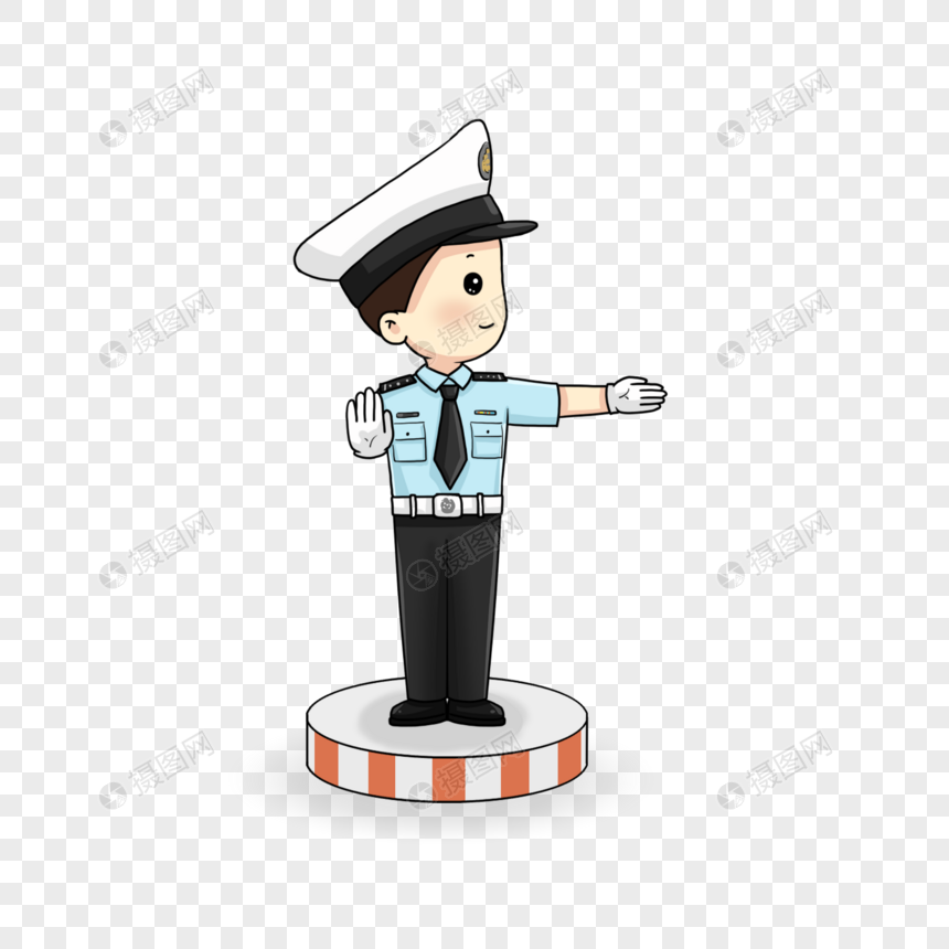 交警卡通形象