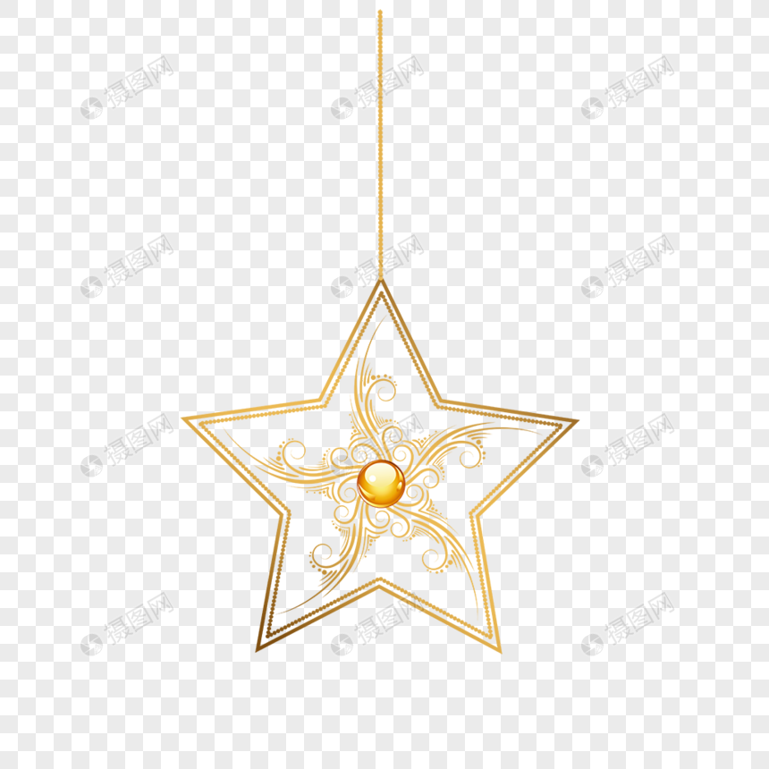 圣诞节装饰星星图片