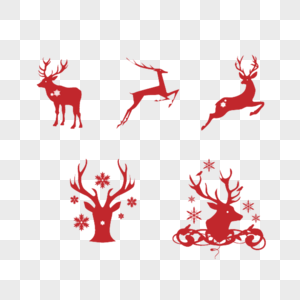 圣诞节麋鹿图片