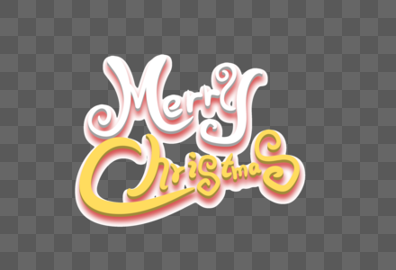 merrychristmas英文字体设计图片