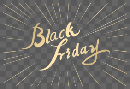 blackfriday英文字体设计图片