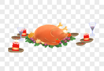 感恩节火鸡晚餐图片
