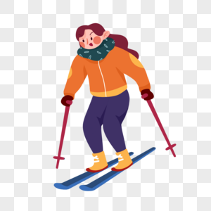滑雪女生图片