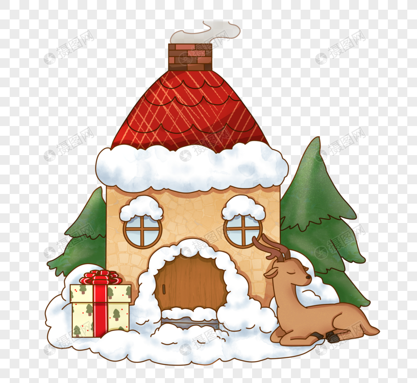 圣诞小屋图片