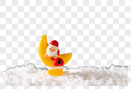 雪地里的圣诞老人图片