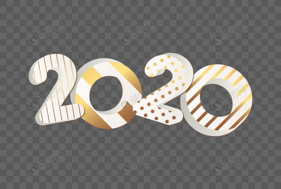 金色立体2020图片