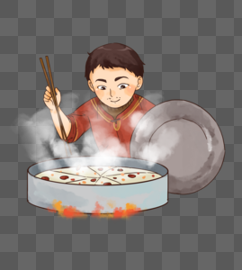 春节新年蒸年糕图片素材
