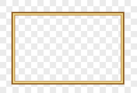 金色边框方框边框高清图片