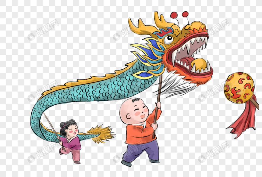 正月十三滚龙灯
