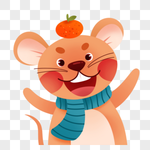 顶着橘子的老鼠图片