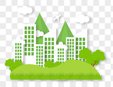 城市环保绿色城市素材高清图片