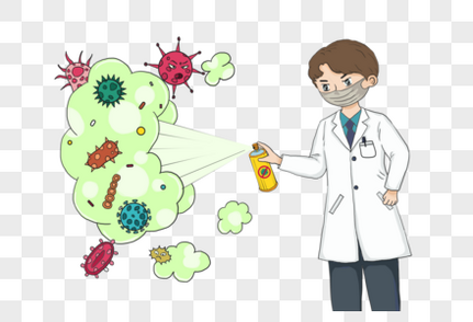 抗击疫情消灭病毒预防高清图片素材