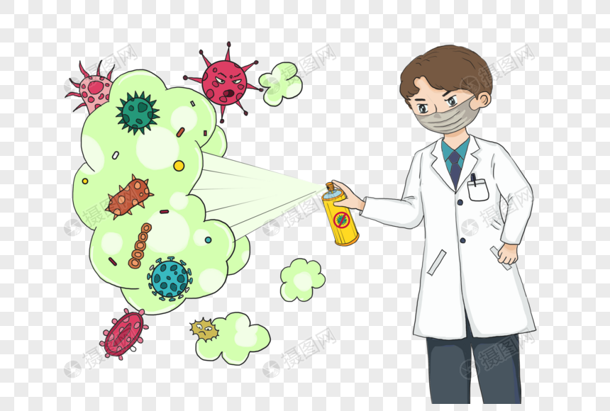 抗击疫情消灭病毒图片