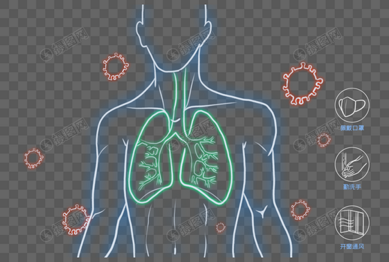人体肺炎疫情图片