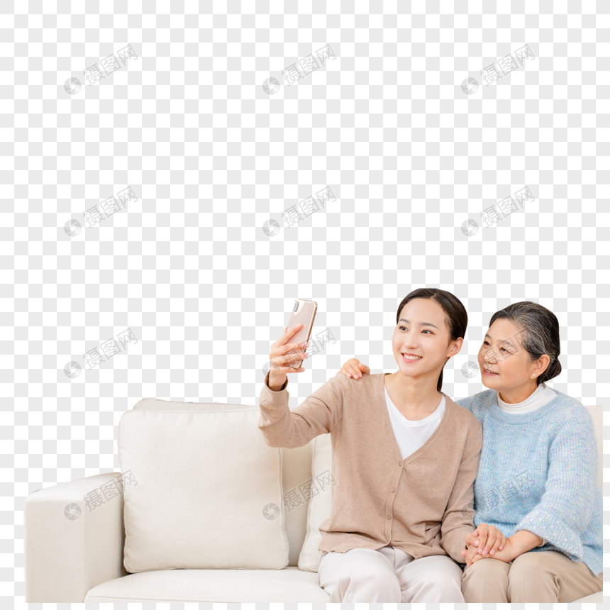 女儿与母亲在一起自拍图片