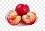 水密桃红色桃子图片