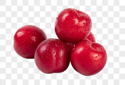 红色水果李子图片