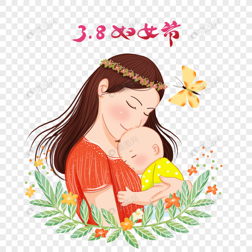 妇女节妈妈和宝宝图片