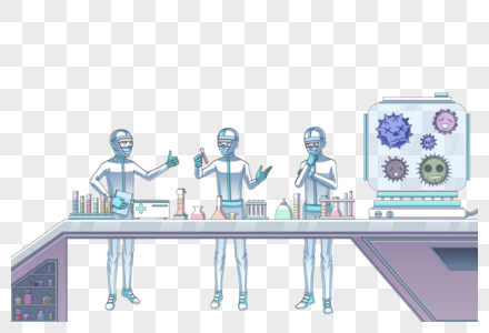 研制疫苗的科学家高清图片