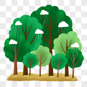 植树造林共享绿色生态平衡图片