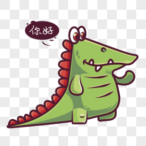 卡通鳄鱼鳄鱼的素材高清图片
