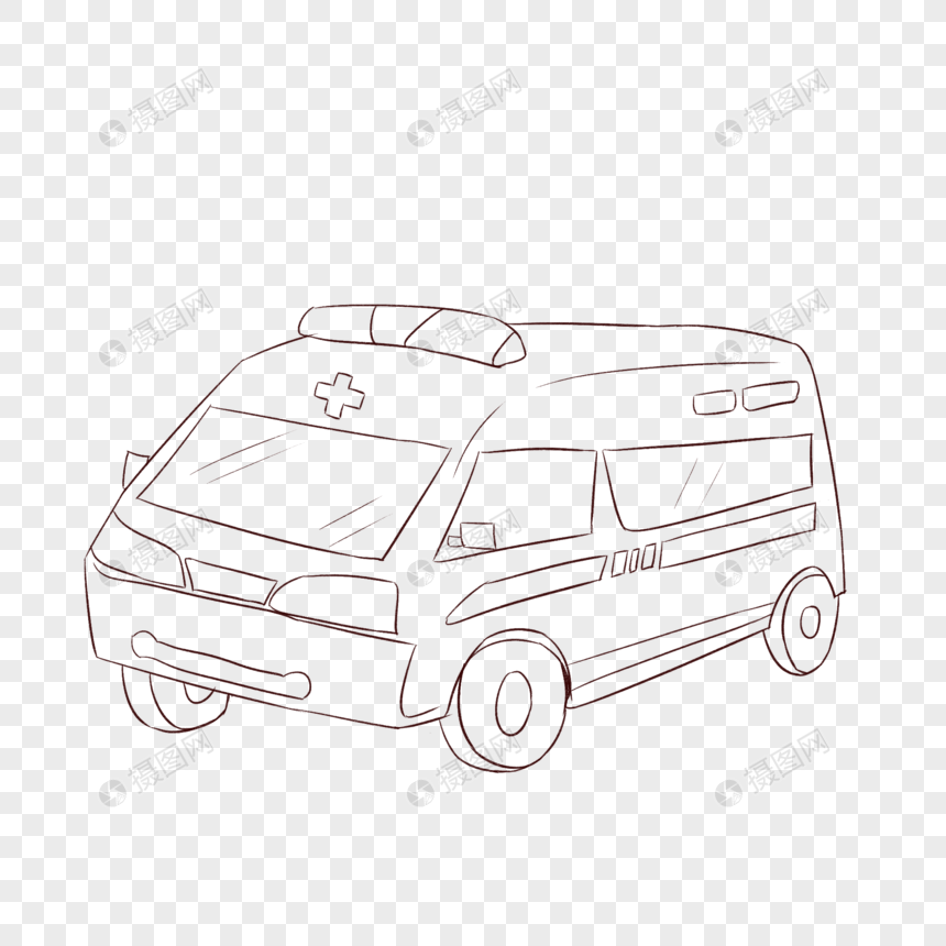 救护车简笔画