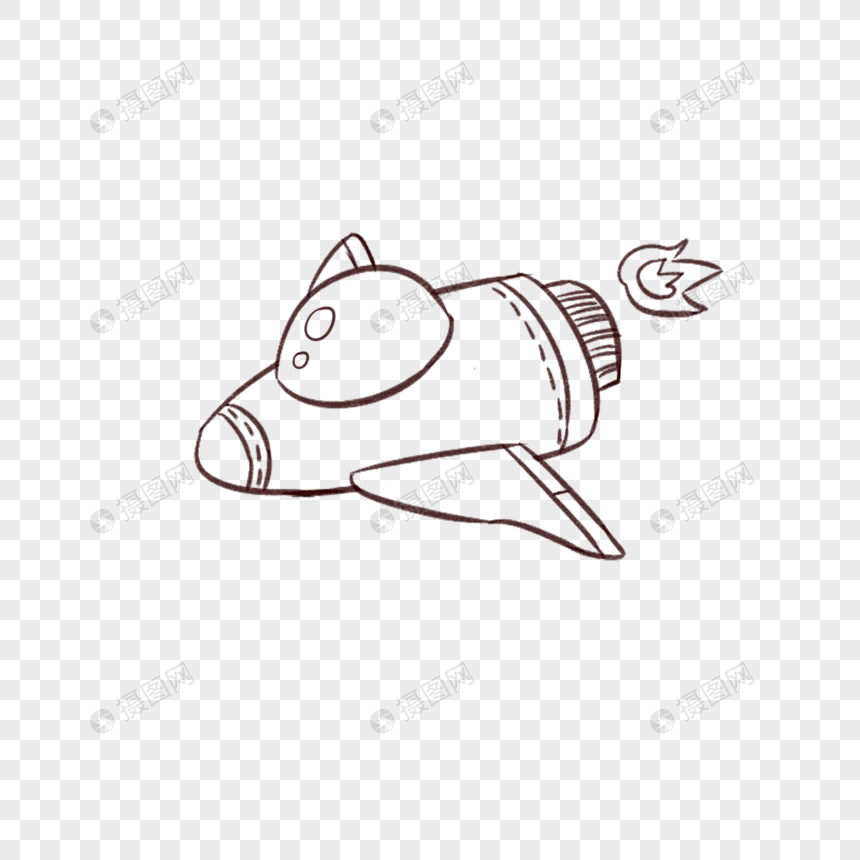 宇宙飞船简笔画