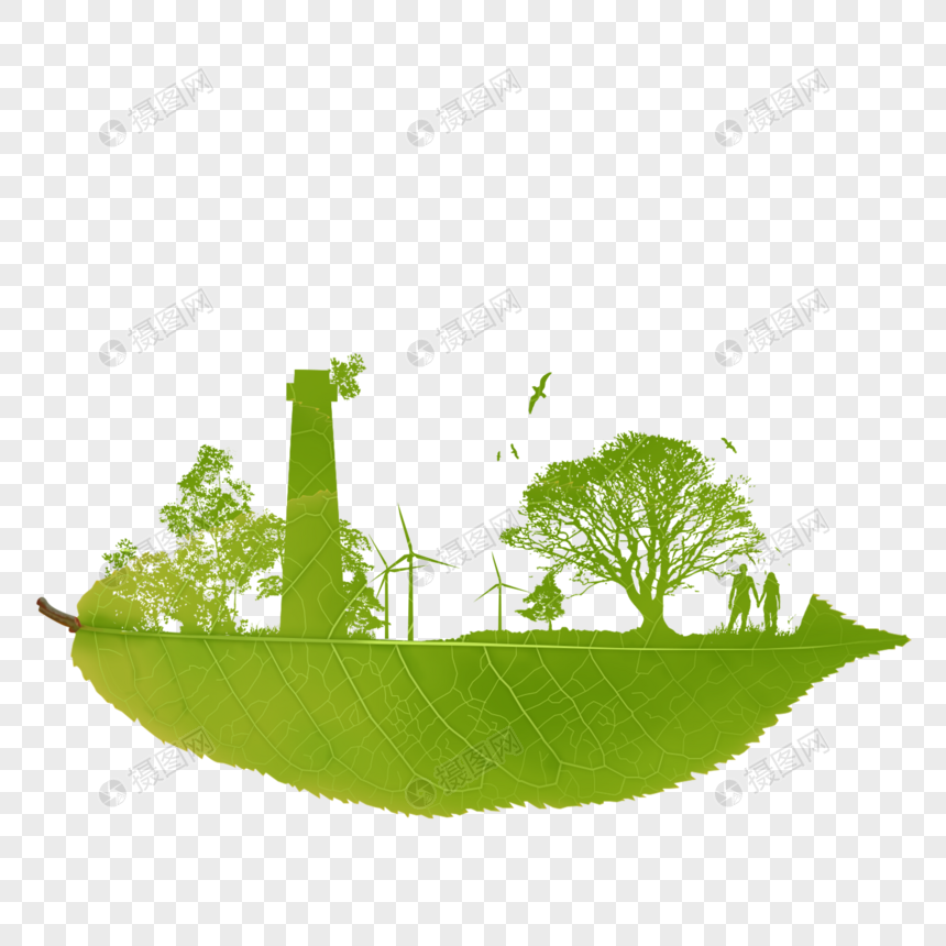 绿叶环保低碳生活图片