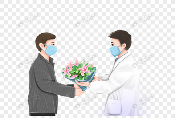 送鲜花感谢医生图片