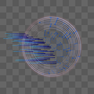 蓝色科技光效图片