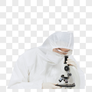 穿防护服研究疫苗的科研人员图片