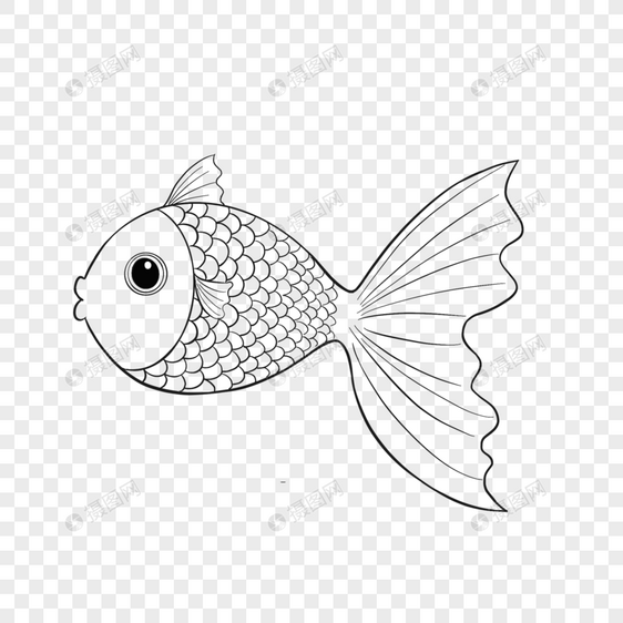 鱼简笔画图片
