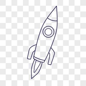 火箭简笔画图片