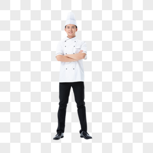 青年男性厨师形象图片