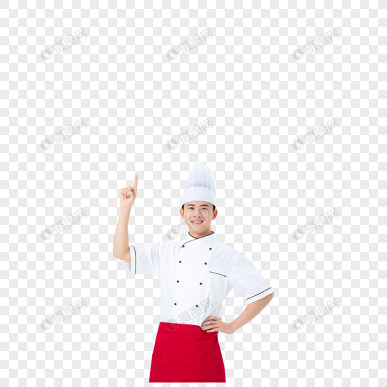 青年男性厨师手势图片