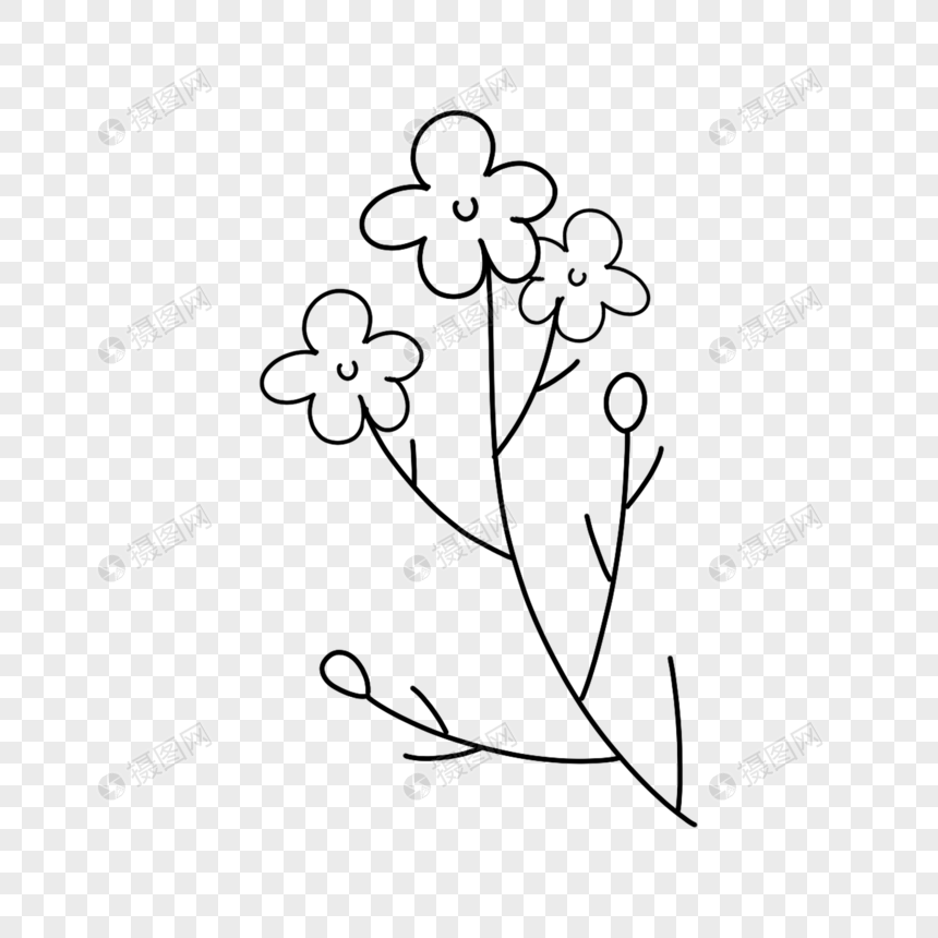 花枝简笔画