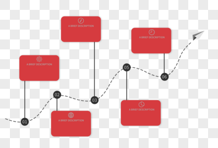 创意PPT历程图高清图片