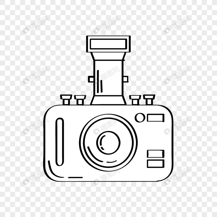 相机简笔画元素素材下载-正版素材401702166-摄图网